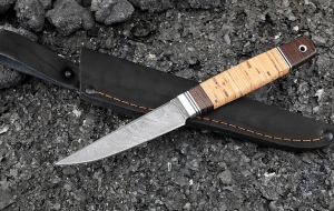 Нож Джур дамаск рукоять береста