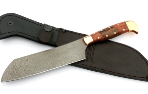 Кухонный нож Шеф №3 сталь Х12МФ, рукоять бубинга, венге Кухонный нож Шеф №3 сталь Х12МФ, рукоять бубинга, венге