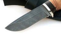 Нож Нырок сталь дамаск, рукоять береста - _MG_2667.jpg