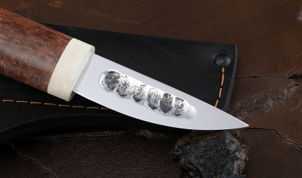 Нож Народа севера-1 сталь Х12МФ рукоять карельская береза коричневая