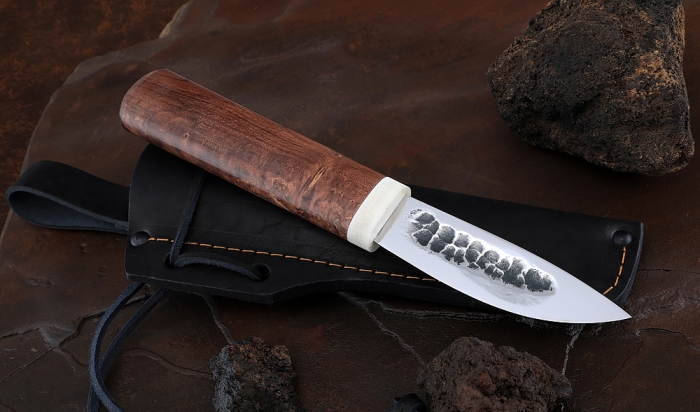 Нож Якутский-1 сталь Х12МФ рукоять карельская береза коричневая