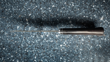 Нож Лесник сталь х12мф рукоять черный граб Нож Лесник сталь х12мф рукоять черный граб