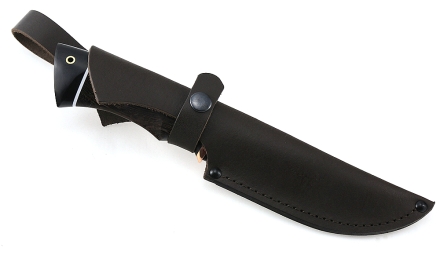 Нож Югра сталь дамаск-камень рукоять венге-черный граб Нож Югра сталь дамаск-камень рукоять венге-черный граб