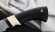 Нож Русак сталь К340, рукоять черный граб рог лося (Распродажа)