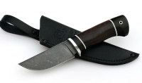 Нож Сурок сталь дамаск, рукоять венге-черный граб