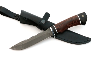Нож Рыболов-2 сталь Х12МФ, рукоять венге-черный граб