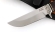 Нож Универсал сталь M390 рукоять карельская береза стабилизированная коричневая, мельхиор