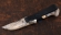 Коллекционный Нож Крот-2 сталь дамаск торцевой мокуме-гане рукоять карельская береза кость мамонта, ножны карельская береза