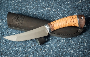 Нож Лесник сталь х12мф рукоять береста
