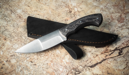 Нож Голубь-2 цельнометаллический сталь elmax рукоять карбон (Распродажа)  