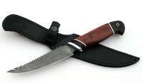 Нож Рыболов-6 сталь дамаск рукоять бубинга-черный граб - _MG_3398.jpg