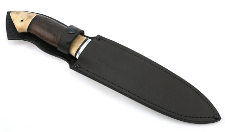 Нож Медведь сталь ХВ-5, рукоять венге-карельская береза Нож Медведь сталь ХВ-5, рукоять венге-карельская береза