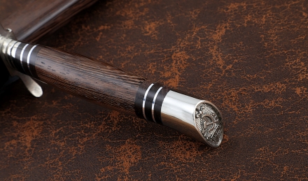 Реплика Финки нескладная НКВД S390 мельхиор рукоять и ножны венге Реплика Финки нескладная НКВД S390 мельхиор рукоять и ножны венге