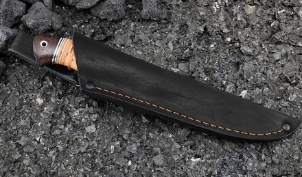 Нож Скиф дамаск рукоять береста