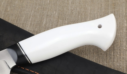 Нож Енисей У8А, рукоять акрил белый  Нож Енисей У8А, рукоять акрил белый
