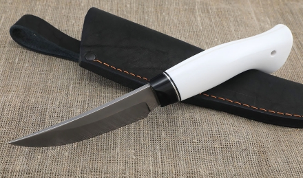 Нож Енисей У8А, рукоять акрил белый  Нож Енисей У8А, рукоять акрил белый