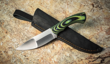 Нож Голубь-2 цельнометаллический сталь elmax рукоять g10 зеленая (Распродажа)   