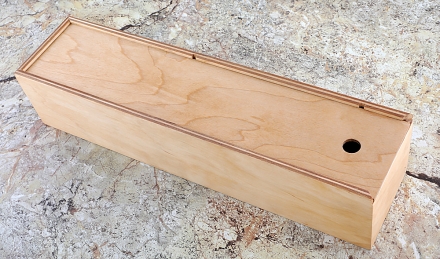 Набор из двух кухонных ножей из стали Х12МФ с рукоятью из синего акрила в футляре