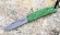 Нож Колибри, складной, сталь Elmax, рукоять накладки акрил зеленый