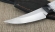 Нож Енисей У8А, рукоять акрил белый и акрил черный 