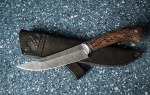 Нож Лесник сталь дамаск рукоять венге Нож Лесник сталь дамаск рукоять венге