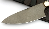 Нож Шеф №4 сталь Х12МФ, рукоять черный граб, латунь - _MG_6044.jpg