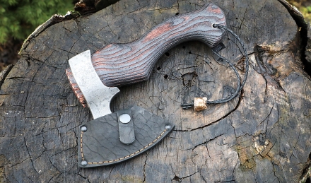 Топор Малыш-5 (варка металлов: углерод+ХВГ) ясень брашированный (NEW)