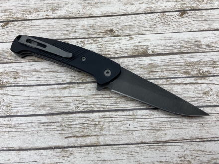 Складной нож "Журавль"   сталь х12мф, накладки G10 черные (распродажа)