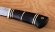 Нож Налим сталь M390, рукоять комбинированная черный граб, латунь