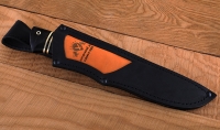 Нож Налим сталь M390, рукоять комбинированная черный граб, латунь - Нож Налим сталь M390, рукоять комбинированная черный граб, латунь