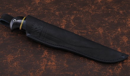 Нож Барракуда сталь Р18, рукоять наборная кожа Нож Барракуда сталь Р18, рукоять наборная кожа