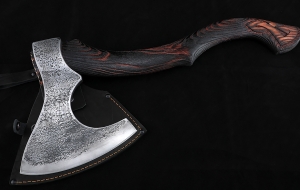 Топор 29 варка металлов: углерод+ХВГ ясень брашированный