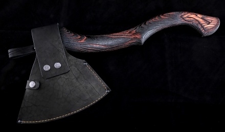 Топор 29 варка металлов: углерод+ХВГ ясень брашированный Топор 29 варка металлов: углерод+ХВГ ясень брашированный