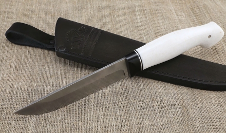 Нож Охотник сталь У8А рукоять акрил белый Нож Охотник сталь У8А рукоять акрил белый