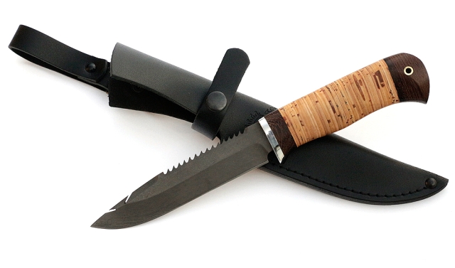 Нож Рыболов-3 сталь Х12МФ, рукоять береста 