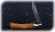 Складной нож Мексиканец, сталь булат, рукоять накладки карельская береза стабилизированная янтарь