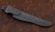 Нож Засапожный дамаск ламинированный с долом рукоять карбон карельская береза зеленая черный граб