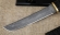 Нож Танто дамаск черный граб резной деревянные ножны на подставке