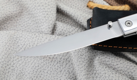 Нож складной филейный сталь VG-10, накладки G10 зеленые 