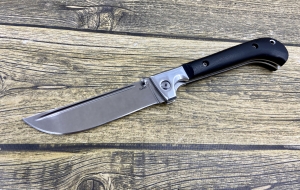 Складной нож Пчак  сталь Elmax, накладки черный граб (распродажа) 
