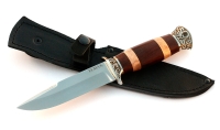 Нож Лидер сталь ELMAX, рукоять коричневый граб-кап, мельхиор - IMG_6338.jpg