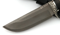 Нож Голубь сталь булат, рукоять черный граб-кап, мельхиор - IMG_4535.jpg