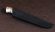 Нож Ягуар сталь Х12МФ, травление с рисунком рукоять карельская береза акрил