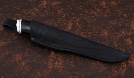 Нож Гриф сталь Р18, рукоять черный граб мельхиор Нож Гриф сталь Р18, рукоять черный граб мельхиор