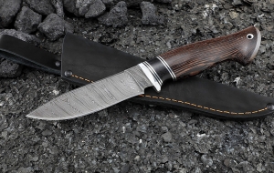 Нож Фокс дамаск рукоять венге