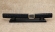 Авторский нож Танто дамаск ламинированный черный граб резной деревянные ножны на подставке