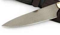 Нож Шеф №5 сталь Х12МФ, рукоять черный граб, латунь - _MG_6058.jpg