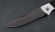 Нож Лиса, складной, сталь Х12МФ, рукоять накладки акрил черный с дюралью