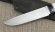 Нож Ягуар сталь У8А рукоять акрил белый 