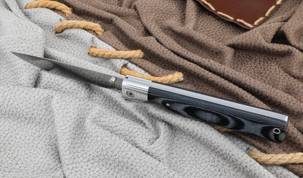 Нож складной филейный сталь 95х18, накладки G10 серые